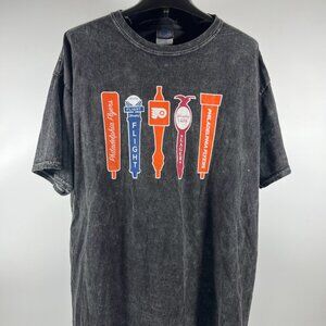 Vintage Style Philadelphia Flyers Distressed Wash Tee with Beer Tap Graphics